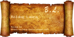 Boldog Laura névjegykártya